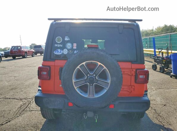 1C4HJXEN9KW604871 2019 JEEP WRANGLER Orange Հետևի տեսք