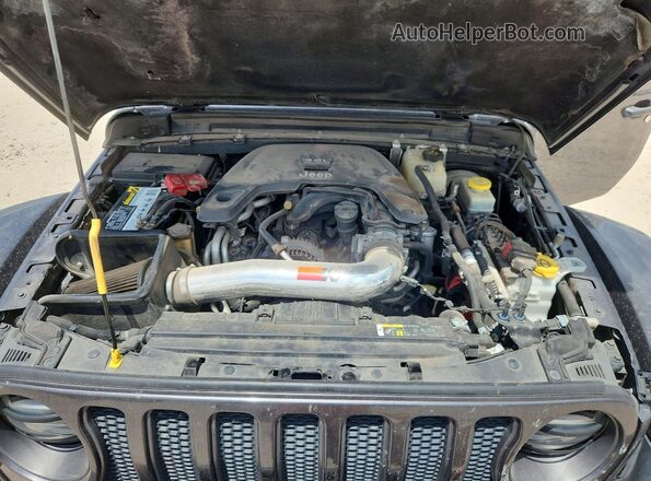 1C4HJXFG1JW214264 2018 JEEP WRANGLER Gray Widok komory silnika