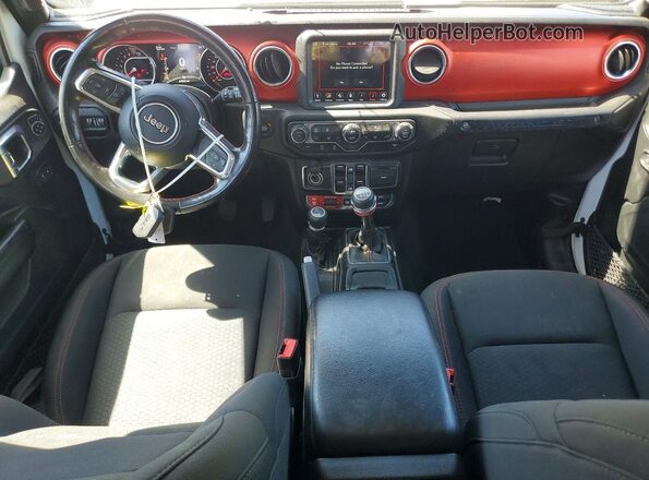 1C4HJXFG1LW196111 2020 JEEP WRANGLER Белый Вид панели приборов