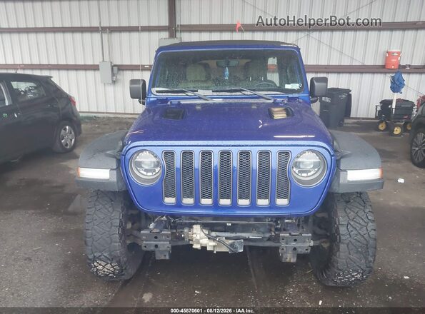 1C4HJXFG2JW243059 2018 JEEP WRANGLER UNLIMITED Blue Instrument cluster view