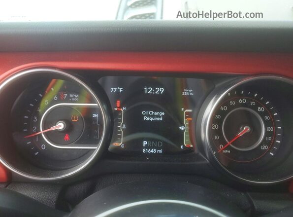 1C4HJXFG3LW150313 2020 JEEP WRANGLER Gray Instrument cluster view