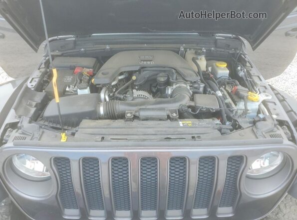1C4HJXFG3LW150313 2020 JEEP WRANGLER Gray Engine compartment view