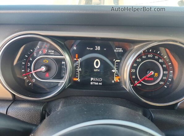 1C4HJXFG5KW625622 2019 JEEP WRANGLER Gray Widok zestawu wskaźników