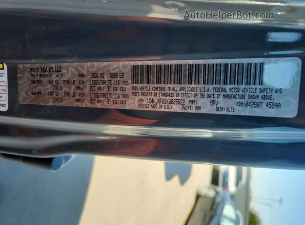 1C4HJXFG5KW625622 2019 JEEP WRANGLER Gray Widok komory silnika