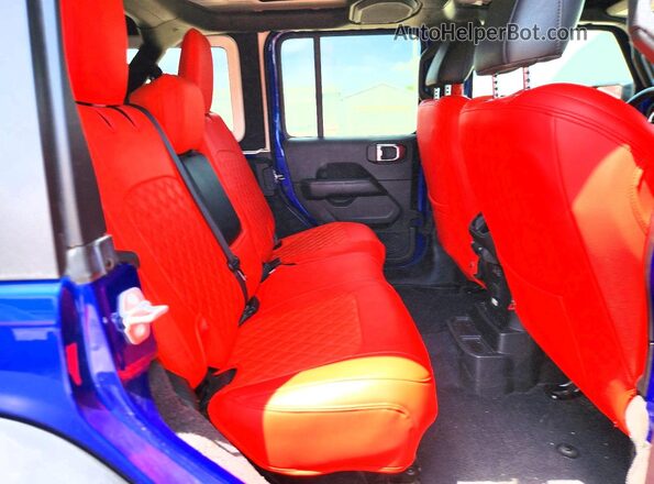 1C4HJXFG5KW627953 2019 JEEP WRANGLER Синий Вид задних сидений
