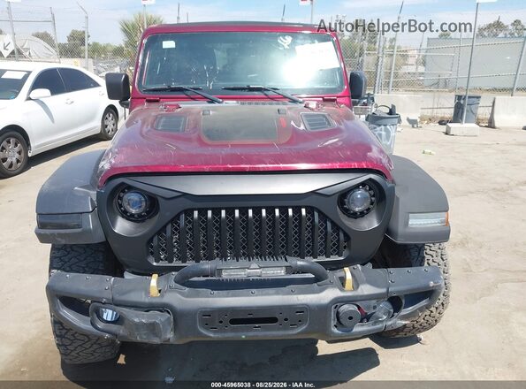 1C4HJXFG6NW150454 2022 JEEP WRANGLER UNLIMITED Бордовый Вид спереди