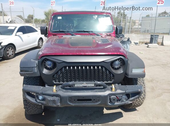 1C4HJXFG6NW150454 2022 JEEP WRANGLER UNLIMITED Бордовый Вид щитка приборов