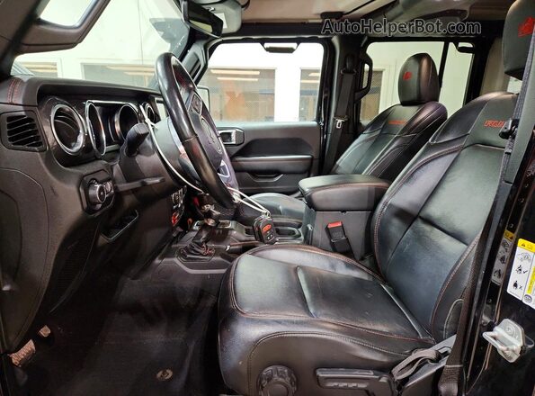 1C4HJXFG8LW290857 2020 JEEP WRANGLER Black Вид салону спереду