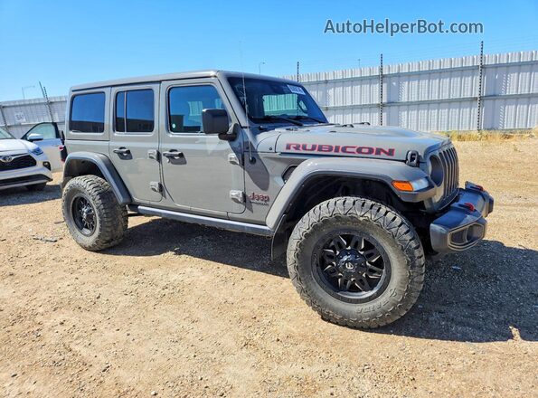 1C4HJXFG8MW791085 2021 JEEP WRANGLER Серый Передняя правая четверть