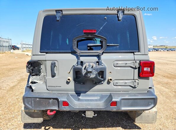 1C4HJXFG8MW791085 2021 JEEP WRANGLER Серый Вид сзади