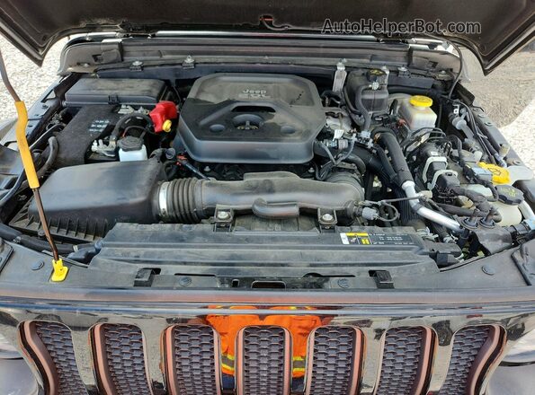 1C4HJXFN0KW604417 2019 JEEP WRANGLER Черный Вид подкапотного пространства