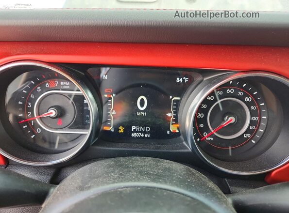1C4HJXFN0KW604417 2019 JEEP WRANGLER Черный Вид щитка приборов