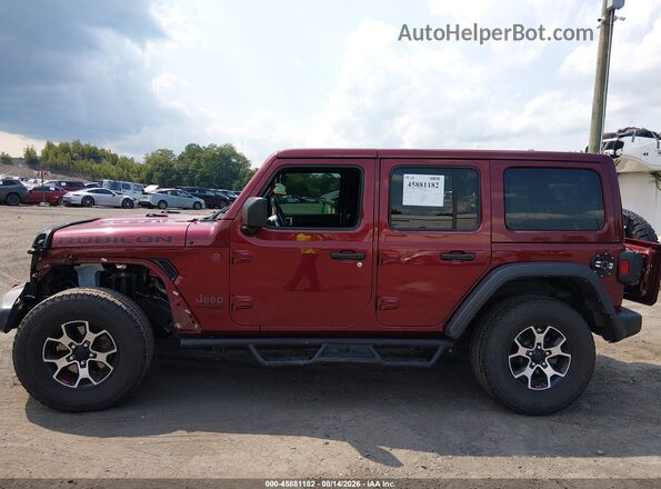 1C4HJXFN0NW134894 2022 JEEP WRANGLER UNLIMITED Темно-бордовый 