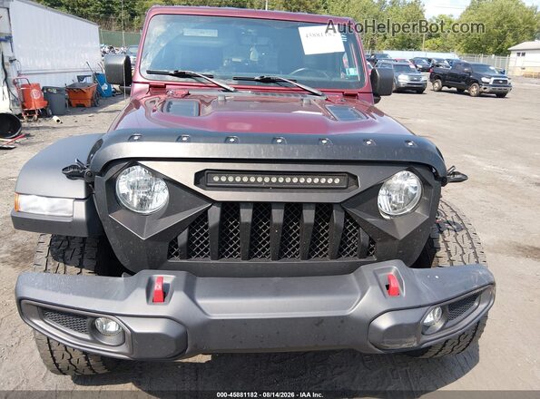 1C4HJXFN0NW134894 2022 JEEP WRANGLER UNLIMITED Темно-бордовый Вид задней части салона