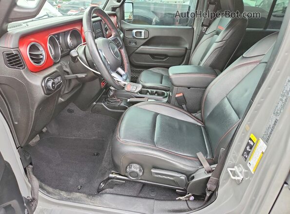 1C4HJXFN1MW584603 2021 JEEP WRANGLER Gray Вид салону спереду