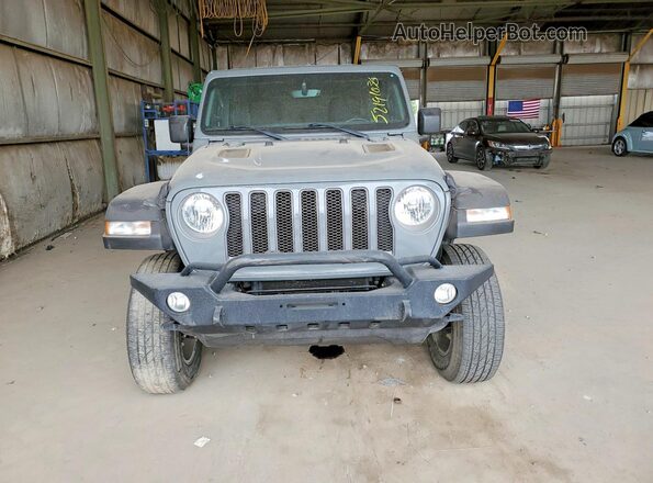 1C4HJXFN1MW610083 2021 JEEP WRANGLER Gray Դիմացի տեսք