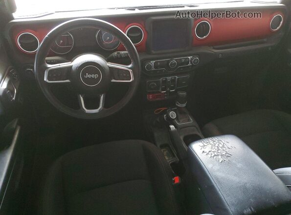 1C4HJXFN1MW610083 2021 JEEP WRANGLER Gray Առջևի վահանակի տեսք