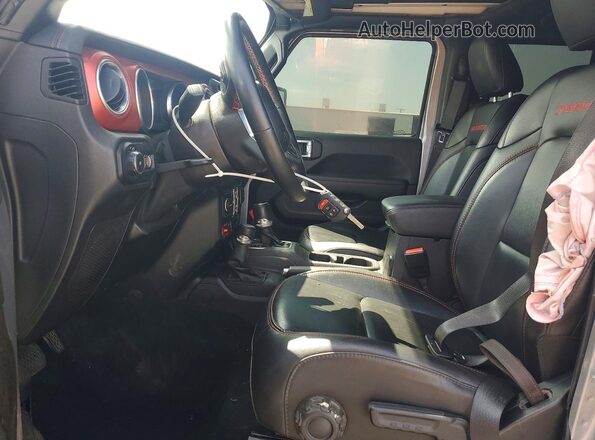 1C4HJXFN1MW650146 2021 JEEP WRANGLER Gray Widok wnętrza z przodu