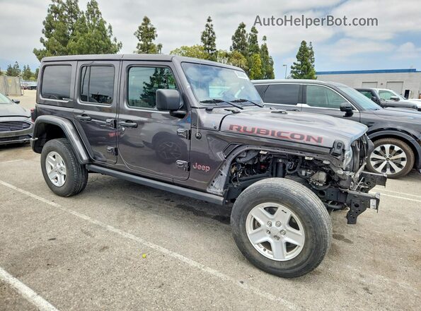 1C4HJXFN2LW111128 2020 JEEP WRANGLER Угольный Передняя правая четверть