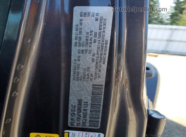 1C4HJXFN5MW580666 2021 JEEP WRANGLER Gray VIN կոդի պիտակի տեսք