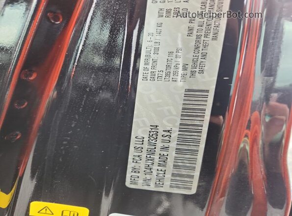 1C4HJXFN6LW325314 2020 JEEP WRANGLER Black ძრავის განყოფილების ხედი