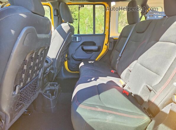 1C4HJXFNXJW332201 2018 JEEP WRANGLER Yellow Սալոնի հետևի տեսք