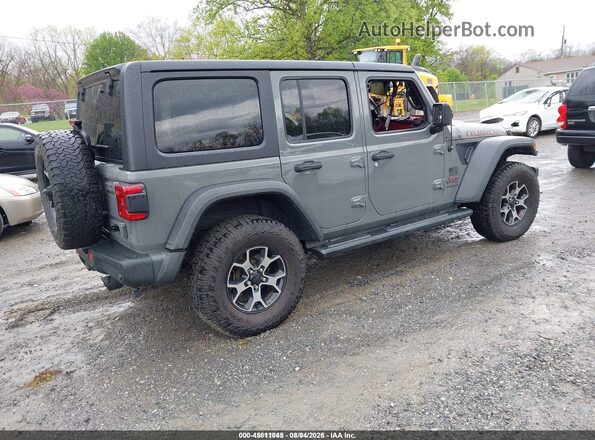 1C4HJXFNXKW547420 2019 JEEP WRANGLER UNLIMITED Gray Rear right