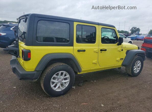 1C4HJXKN3PW611892 2023 JEEP WRANGLER Yellow Tył prawy