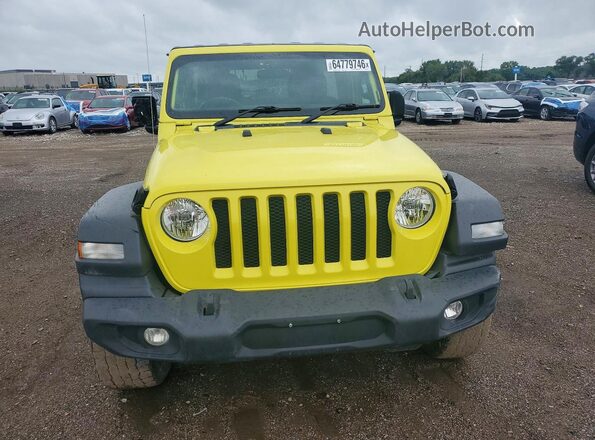 1C4HJXKN3PW611892 2023 JEEP WRANGLER Yellow Widok z przodu