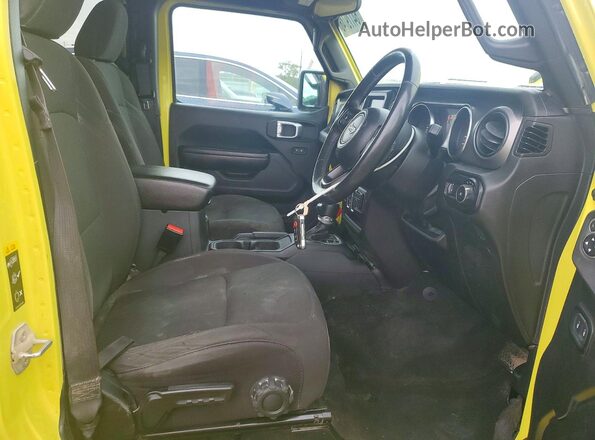 1C4HJXKN3PW611892 2023 JEEP WRANGLER Yellow Widok wnętrza z przodu