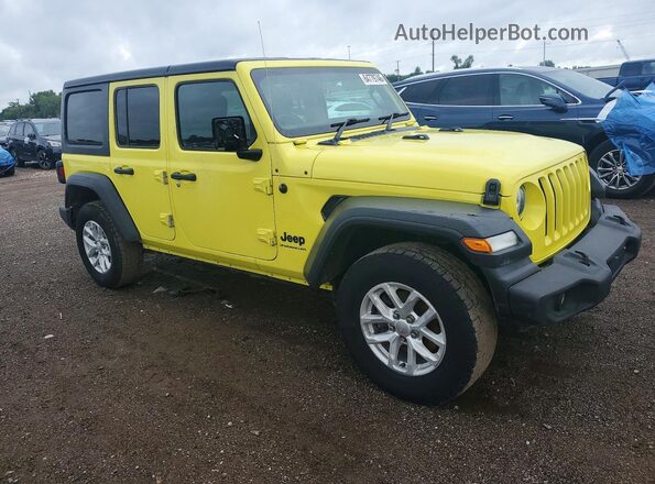 1C4HJXKN3PW611892 2023 JEEP WRANGLER Yellow Przód prawy