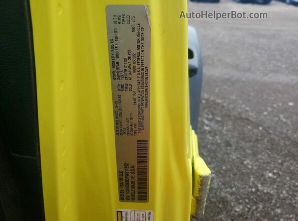 1C4HJXKN3PW611892 2023 JEEP WRANGLER Yellow Widok naklejki z numerem VIN