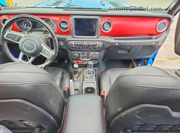 1C4JJXFGXPW630002 2023 JEEP WRANGLER Blue Widok deski rozdzielczej