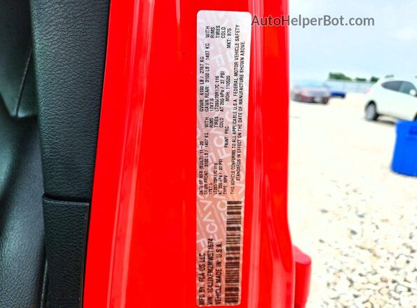 1C4JJXFM2MW571674 2021 JEEP WRANGLER Red Engine compartment view