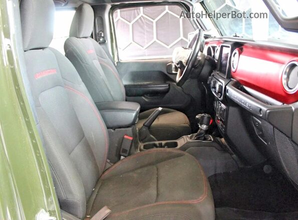 1C4JJXFM7MW536211 2021 JEEP WRANGLER Зеленый Вид сзади