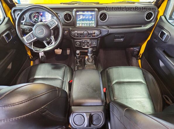 1C4JJXP64MW800100 2021 JEEP WRANGLER Yellow წინა პანელის ხედი