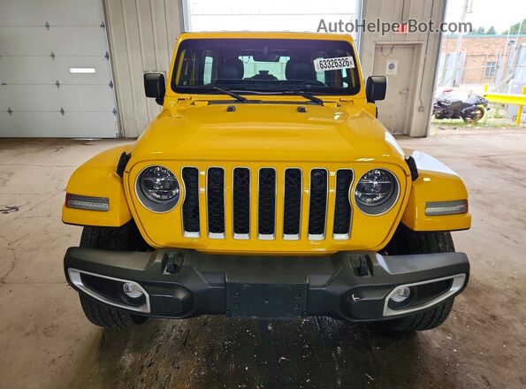 1C4JJXP64MW800100 2021 JEEP WRANGLER Yellow წინა ხედი