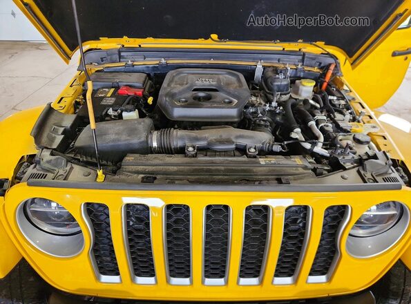 1C4JJXP64MW800100 2021 JEEP WRANGLER Yellow ძრავის განყოფილების ხედი