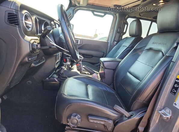 1C4JJXP65MW788247 2021 JEEP WRANGLER Gray წინა სალონის ხედი