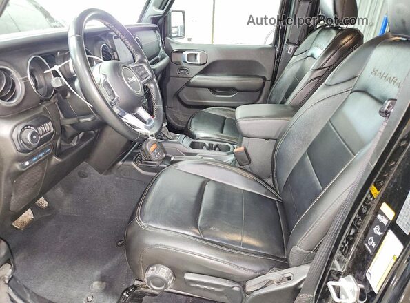 1C4JJXP65NW153286 2022 JEEP WRANGLER Черный Вид салона спереди