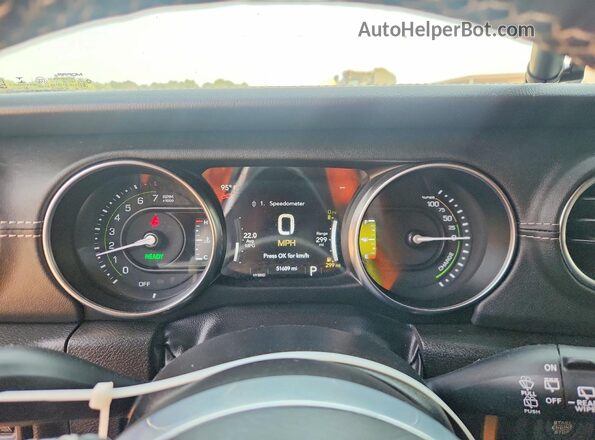 1C4JJXP66PW553344 2023 JEEP WRANGLER Gray Вид щитка приладів