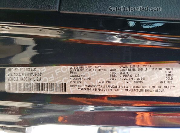 1C4JJXP67PW514181 2023 JEEP WRANGLER Black Вид підкапотного простору