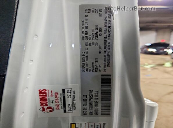 1C4JJXP67PW528968 2023 JEEP WRANGLER White Вид наклейки з VIN-кодом
