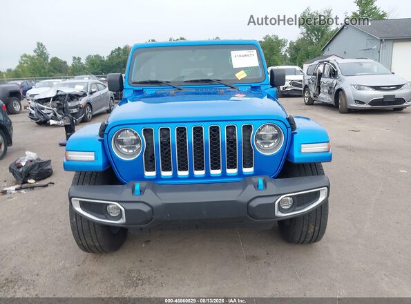 1C4JJXP68NW163052 2022 JEEP WRANGLER Blue Instrument cluster view