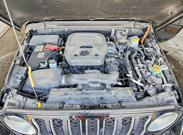 1C4JJXP69NW270823 2022 JEEP WRANGLER Black Vista del compartimento del motor