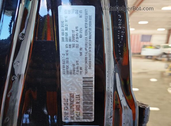 1C4JJXP69NW270823 2022 JEEP WRANGLER Black Vista de la etiqueta del VIN