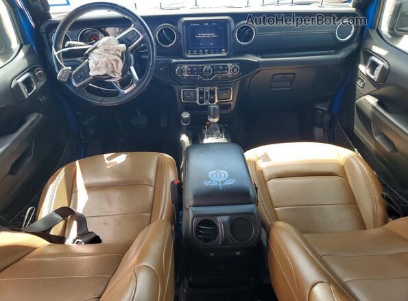1C4JJXP6XPW513199 2023 JEEP WRANGLER Blue Dashboard view