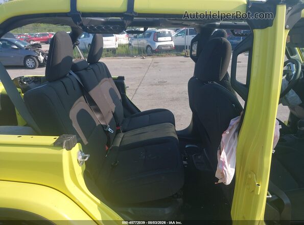1C4JJXR66PW663761 2023 JEEP WRANGLER Yellow VIN კოდის სტიკერის ხედი
