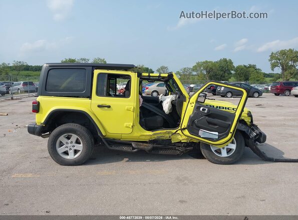 1C4JJXR66PW663761 2023 JEEP WRANGLER Yellow სალონის 360-გრადუსიანი ხედი
