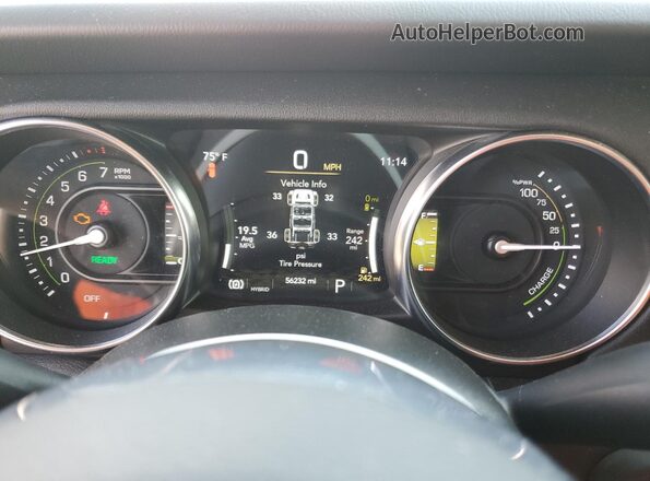 1C4JJXR69NW185235 2022 JEEP WRANGLER Белый Панорамный вид салона 360°